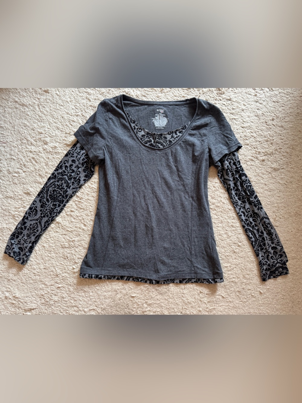 Y2K layered look top